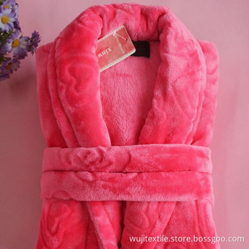 SGS Coral Fleece Women's Bathrobe (WJ-B957)